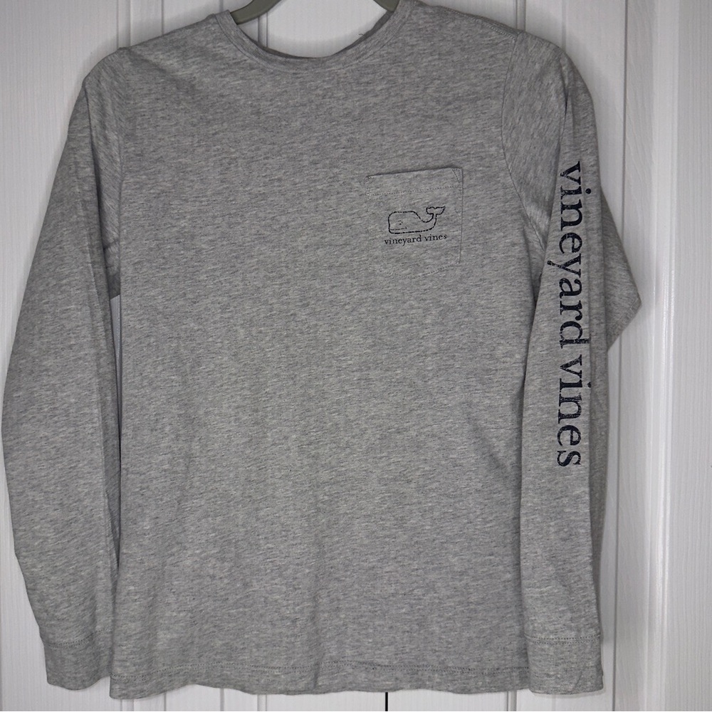 Youth medium Vineyard Vines Gray Long Sleeve Shirt